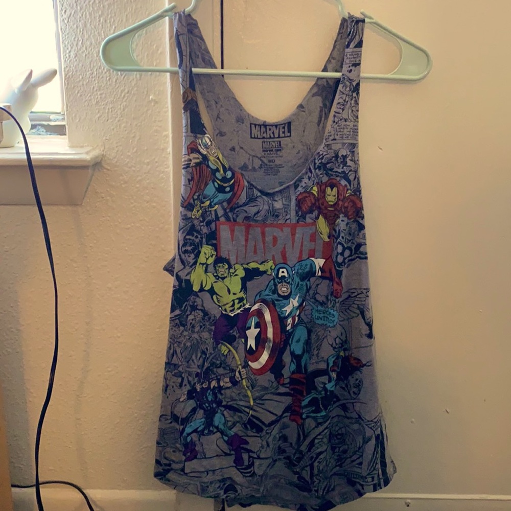 Medium, Marvel brand tank top.